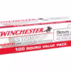 Winchester Target & Practice 9mm Luger Ammo 115 Grain Full Metal Jacket 1000 rounds